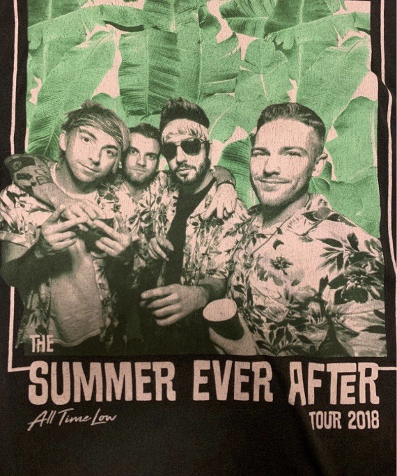 All Time Low 2018 The Summer after Tour T Shirt Medium
