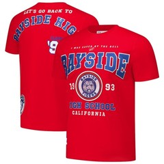 Saved by the Bell Freeze Max Bayside High T-Shirt – Red Luxury Patches sz L $45