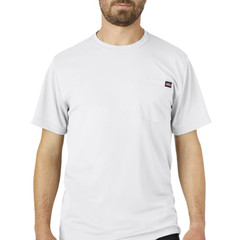 Dickies Men’s 2XL Relaxed Fit Performance Polyester Tee Shirt White NWT