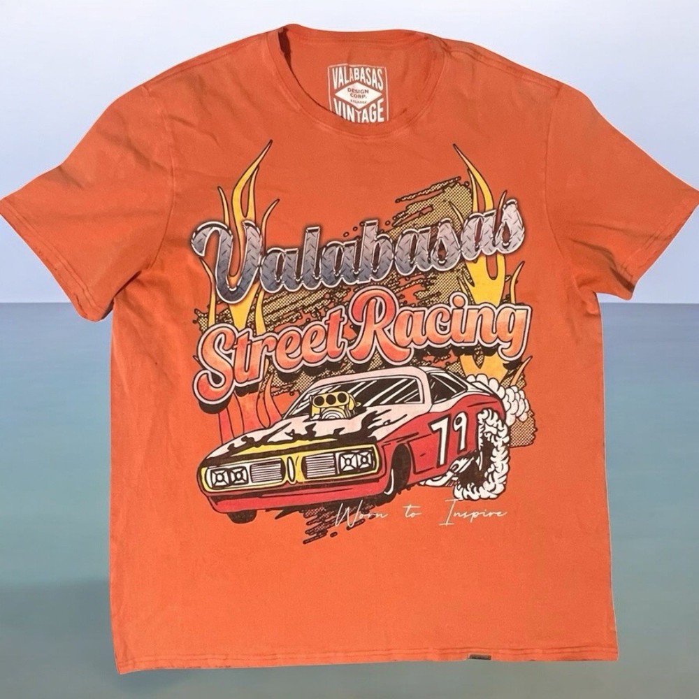 Vintage Valabasas ” Street Racing, Rise To The Occasion “ Men’s XXL T shirt.