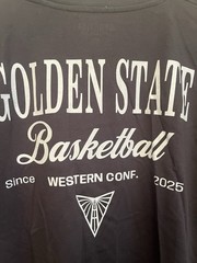 Sportiqe WNBA Golden State Valkyries Graphic Logo Charcoal T-Shirt Unisex XL