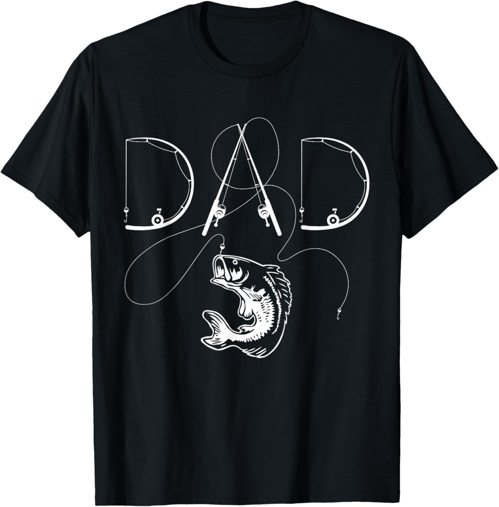 Fisherman Dad Fishing Enthusiast Fish Lover Daddy Father T Shirt