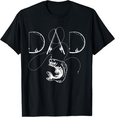 Fisherman Dad Fishing Enthusiast Fish Lover Daddy Father T Shirt