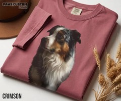 Custom Pet Portrait Comfort Tee Personalized Dog Cat Photo Shirt Unisex Gift
