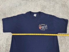 Vintage 9-11 Twin Towers NYPD FDNY T-Shirt Delta Pro Weight Men’s XL Made in USA