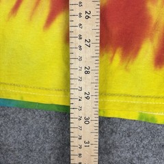 Louisiana Tie Dye Long Sleeve T Shirt Mens XL Rainbow Spiral Hippie Festival Y2K