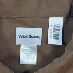 WEARGUARD UPS Logo Short Sleeve Work Shirt Brown L Uniform USA Vintage Used