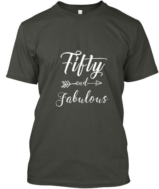 Funny-50th-birthday—-fifty-and T-Shirt Made in the USA Size S to 5XL