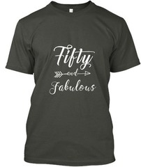 Funny-50th-birthday—-fifty-and T-Shirt Made in the USA Size S to 5XL