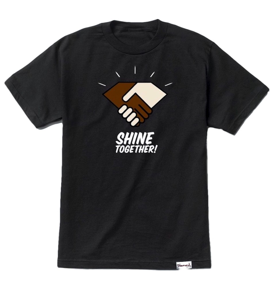 New Diamond Supply Co. Unity Black Mens S/S Cotton T Shirt Tee RDAM-184