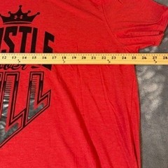 Under Armour HeatGear Hustle Over All Red Graphic T-Shirt Mens 2XL Loose Fit