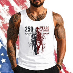 250th Anniversary 250 Years American USA Patriotic 4th July Tank top