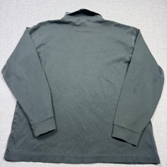L.L. Bean Turtleneck Shirt Mens Large Green Long Sleeve Cotton Spandex Stretch