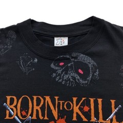 Just Brass “Born to Kill” Vintage T-Shirt Tee 1988 Deadstock NEW L Large
