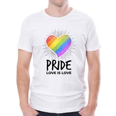 Pride Love is Love T-shirt, LGBTQ+ Pride Month Tee, Gay Pride Rainbow Shirts