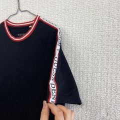 Guess Denim Elbow Strap Logo Spell out Shirt Streetwear Essential Men’s Size XS