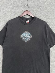 Vintage Top Heavy Dragon T Shirt Size XL Art Skater 90s Y2K Streetwear Black