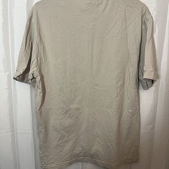 Vintage Reebok Athletics T Shirt Mens M Beige Graphic Logo Cotton