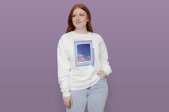 Japanese Street Landscape Minimalistic Vaporwave Art Graphic Sweatshirt Unisex