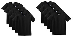 Gildan G5000 Heavy Cotton (Pack of 10) Black Sizes Small to 3XL, 4XL and 5XL