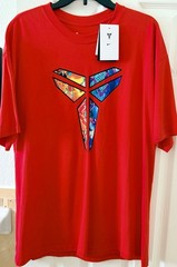Nike Kobe Max90 What The Kobe 8 WTK T-shirt Red Sz L HJ3422-600 Black Mamba NWT