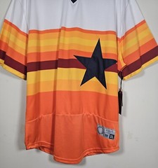Maxi Milian Jersey Size XL Chest 24 Inches Star Shirt New Orange White
