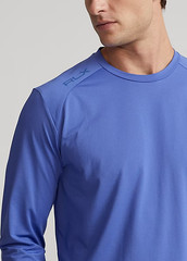$125 RLX Ralph Lauren Size XL Classic Fit Mesh T Shirt Long Sleeve Blue