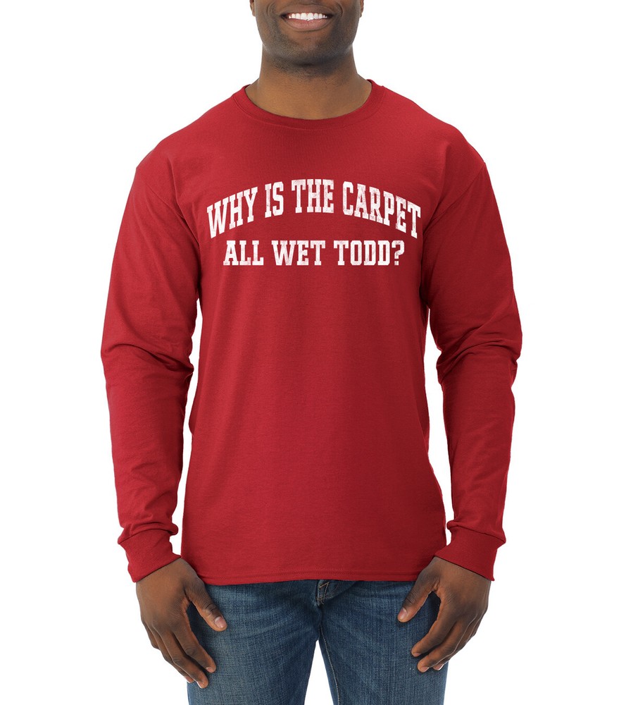 Vintage Classic Holiday Movie Quotes Collection Red Men Long Sleeve