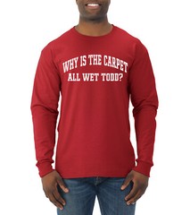 Vintage Classic Holiday Movie Quotes Collection Red Men Long Sleeve