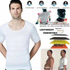 Men’s Seamless Slimming Body Shaper Vest Abdomen T-Shirt Compression Sport Tank