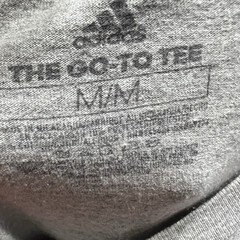 Adidas International The Go To Tee Shirt Men M Gray Blended Fabric Crew Neck
