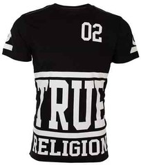$95 TRUE RELIGION Black White STARTER Oversized Fit Designer Graphic T-shirt NWT