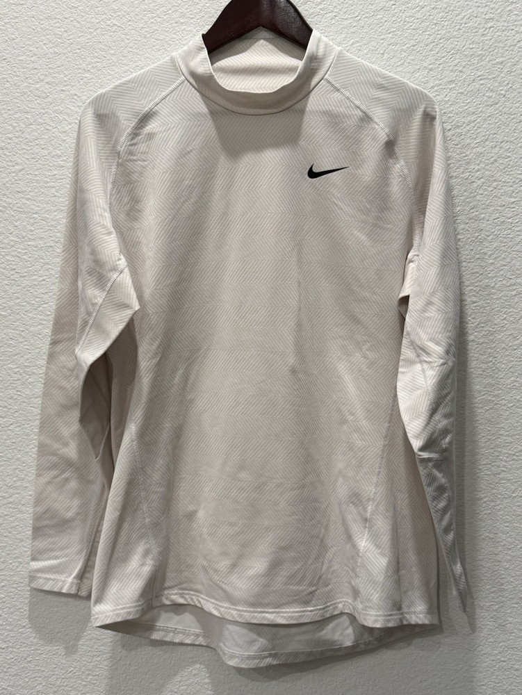 Nike Long Sleeve Shirt Men’s XL White Thermal Warm