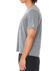 NIKE Miler Short Sleeve Running T-Shirt sz 2XL XX-Large Smoke Gray Reflective