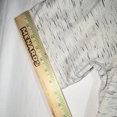 Lake & Trail Men’s Heathered White/Gray Crew Neck Zip Pocket T-Shirt L