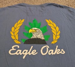johnnie-o Eagle Oaks Golf & Country Club Tyler Blue Cotton T-Shirt JMST2200 Mens