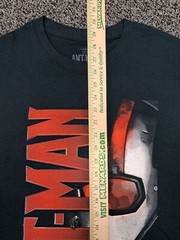 Ant Man MCU NEW Shirt Size Large Marvel Comics Movie Mask Logo Paul Rudd 2015