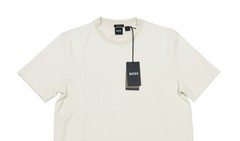 Boss Hugo Boss Beige H-Thompson Textured Pattern Cotton Short Sleeve T-Shirt 2XL