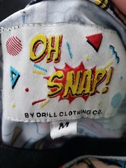 Oh Snap! Drill Clothing Co Boom Comic Book All Over TShirt Men’s Size Medium M