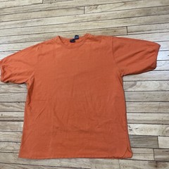 PROSPIRIT Shirt Men L Orange Grunge Skate Tee Knit Thick Stitch Hem Halloween L