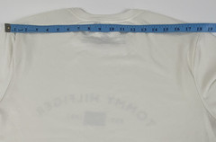 Tommy Hilfiger Men’s Crew Neck Short Sleeve Est. 1985 Flag Logo Tee M Beige