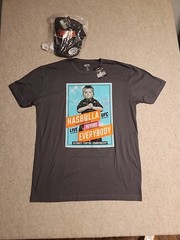 NWT LOT of UFC T Shirt & Hat Strapback Hasbulla VS Everybody Men L 100% Cotton