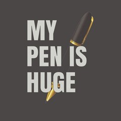 Huge Pen Tee Shirt