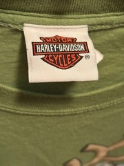 Harley Davidson Green Birmingham AL Tasmanian Devil Xmas T-Shirt Size 3X EUC