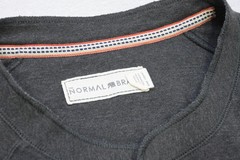 The Normal Brand Henley Sweat Shirt Gray Long Sleeve Stretch Mens Size 2XL XXL