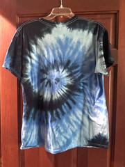 Ice Nine Kills grim reaper blue tie tee dye shirt Large 2023 release 100% cotton