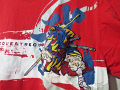 Request Jeans Embroidered Samurai Established in 1988 Red T Shirt Size XL