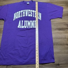 Vintage 90s Russell Athletic Northwestern University Alumni Purple Tee Size XL