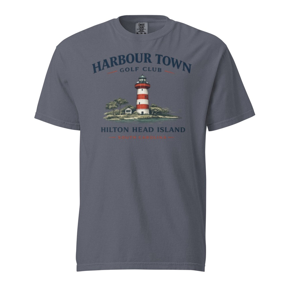 Harbour Town Golf Shirt Comfort Colors Hilton Head Lighthouse Tee