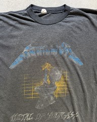 80s Metallica Metal Up Your Ass Tee | Size L